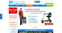 Desktop Screenshot of luggie-scooters.com