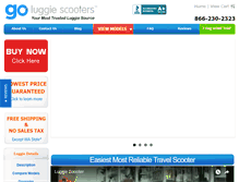 Tablet Screenshot of luggie-scooters.com
